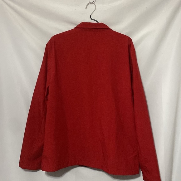 COCA COLA LOGO JACKET  UNBRANDED SIZE Large  RED jacket BLACK ZIPPER WHITE LOGO - Picture 8 of 12